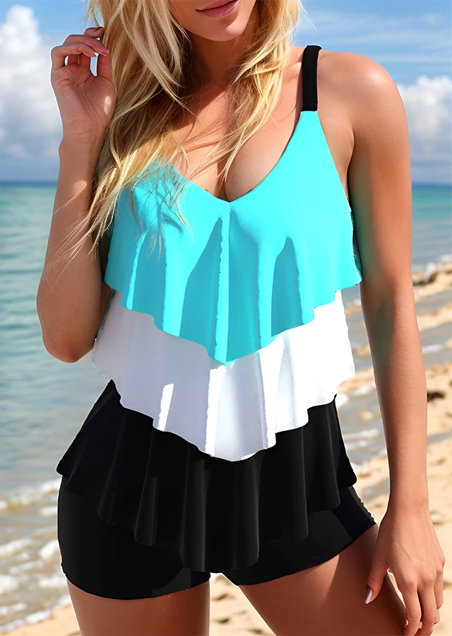 Tankini Mit Rueschen Tankini Mit Rueschen